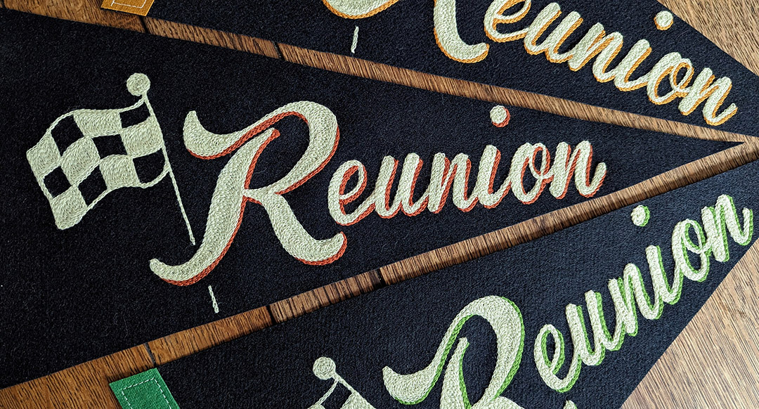 &ldquo;Reunion Chain Stitch Font&rdquo;